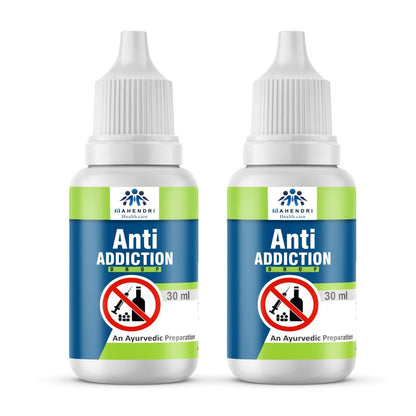 Anti Addiction Drops  with the added Power of Nasha Mukti Powder for body Detox (Pack of 2) 30ml each