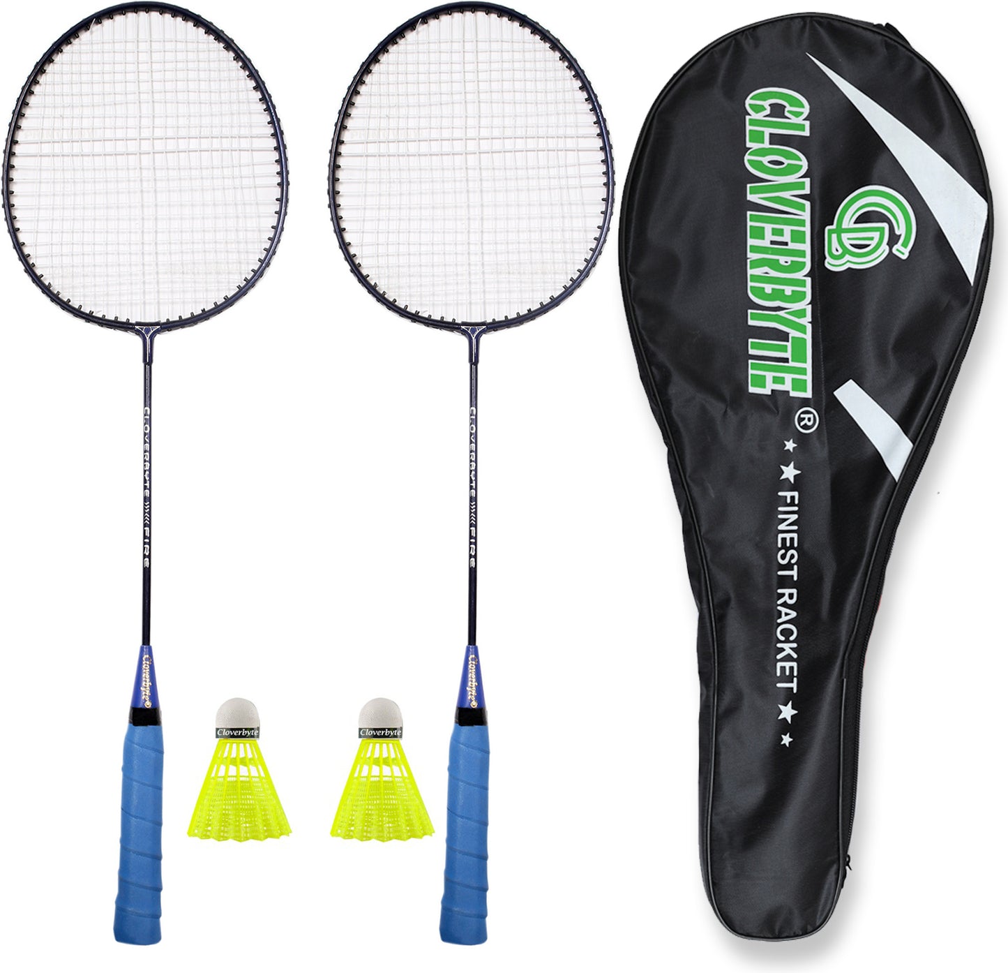 Sports Badminton Combo Set (2 Rackets, Badminton Bag And Pack of 2 Shuttlecock) Badminton Kit