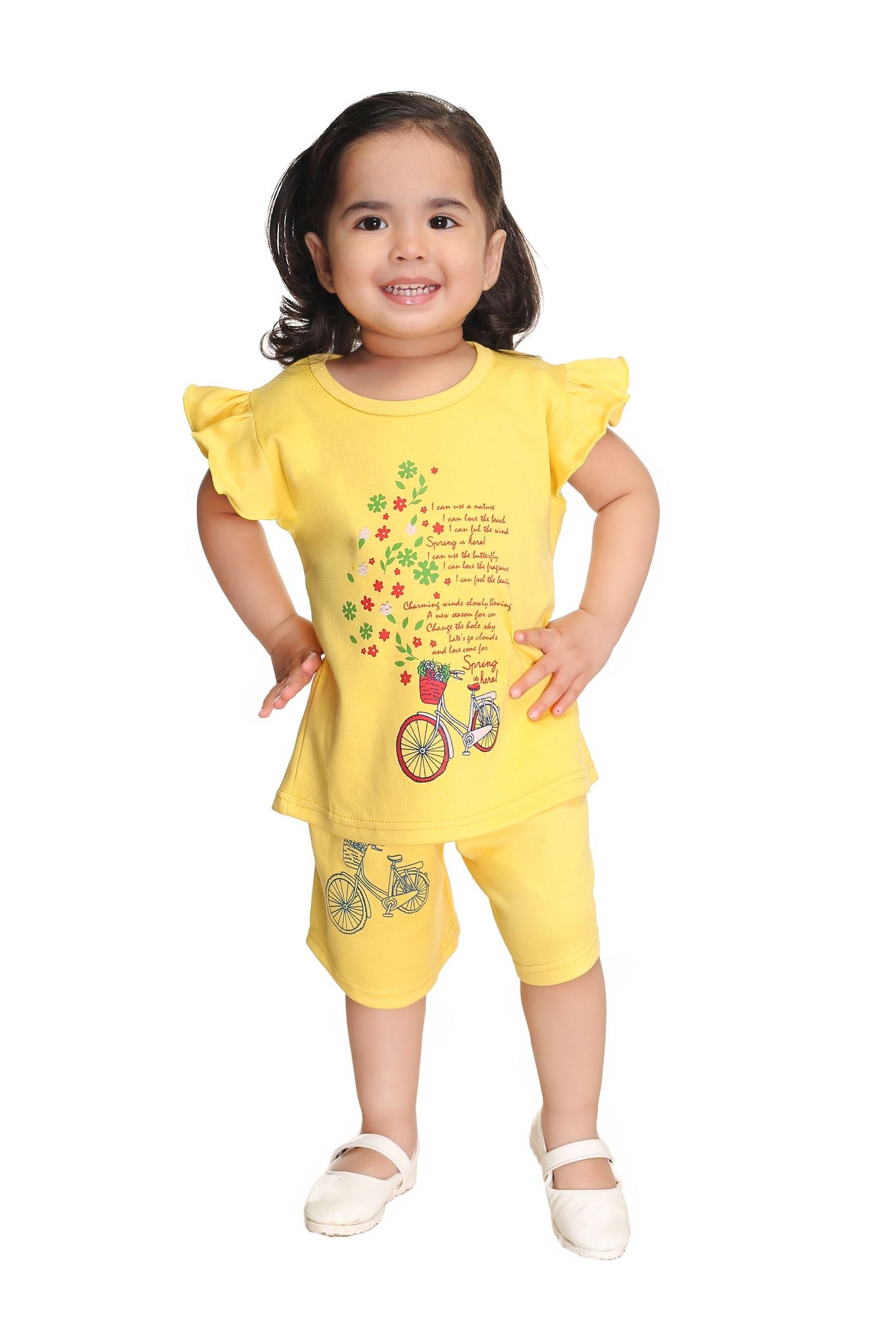 New gen Baby Girls Casual T-shirt Shorts