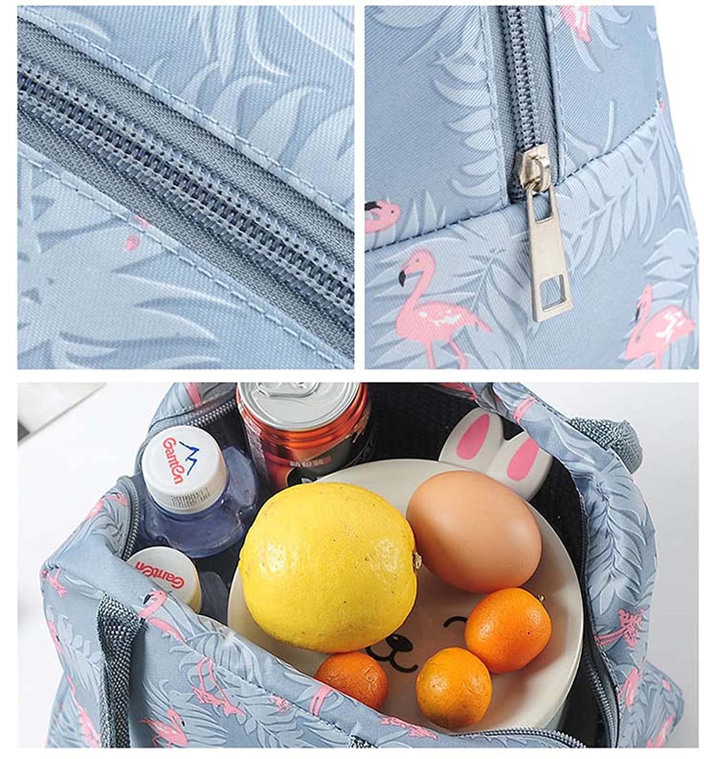 Lunch Bags For Office Insulated Fabric Printed Tiffin Bags Leak Proof Carry Bag