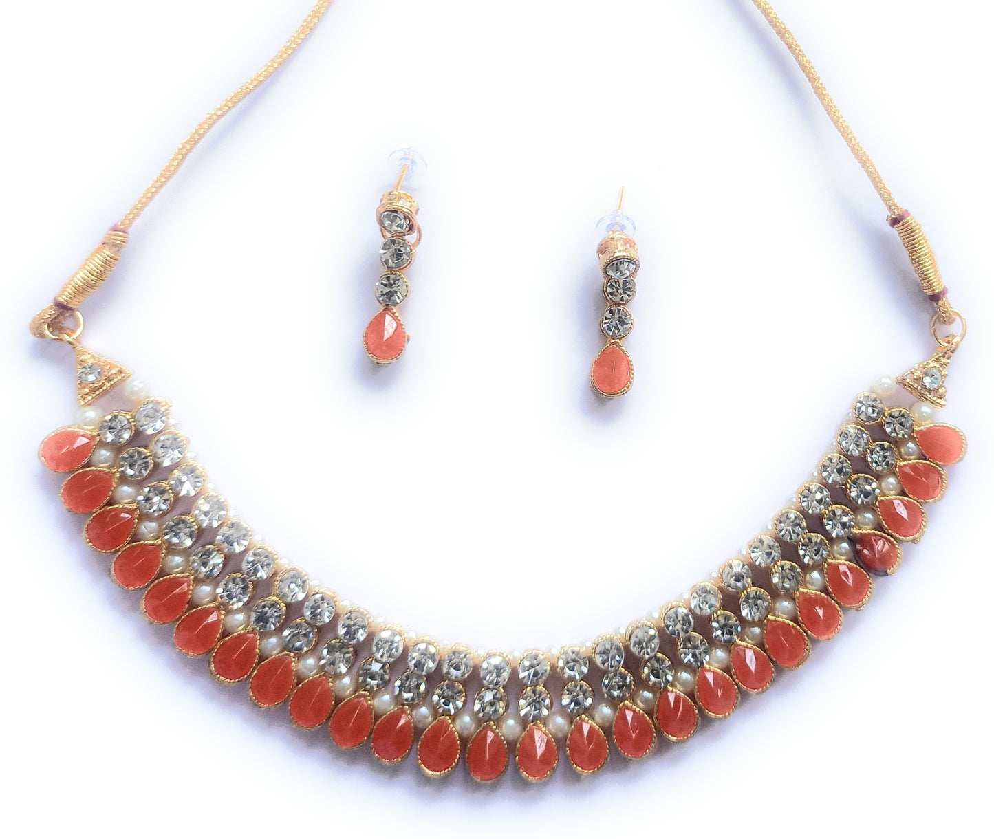 Jewellery Set for Women Orange