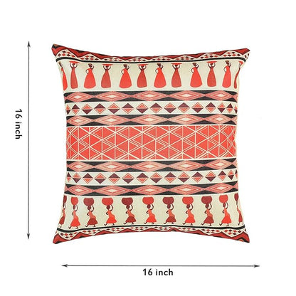 Square Cushion Covers(16 x 16 inches) Multicolor Set of 5