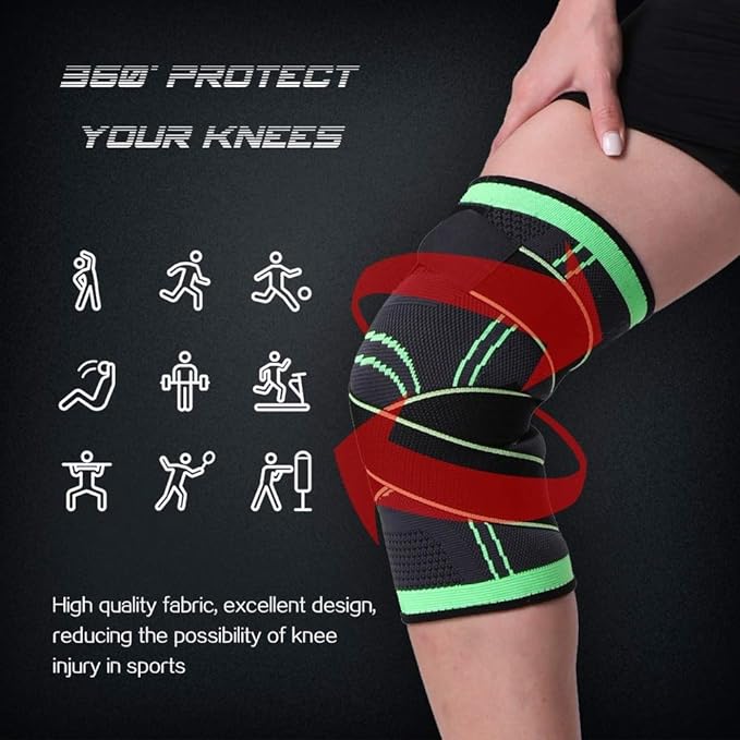 Sports Kneepad Men Elastic Knee Pads Support Fitness Gear Basketball Volleyball Brace Protector