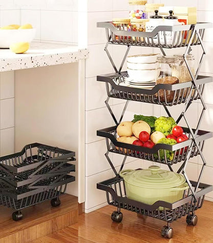 Kitchen Racks and Shelves for Storage Storage Rack - Perfect for Tidy Space (4 Tier)