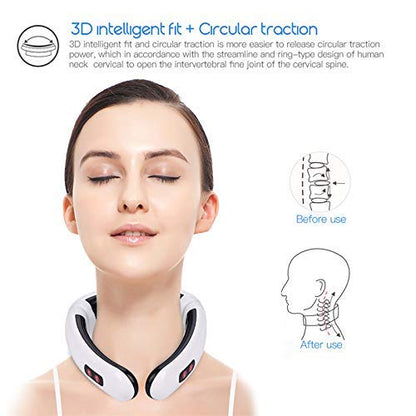 Electric Neck Massager, Electric Pulse Magnetic Neck Massager