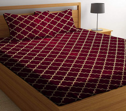 Premium Single Bed sheet With Pillow Cover