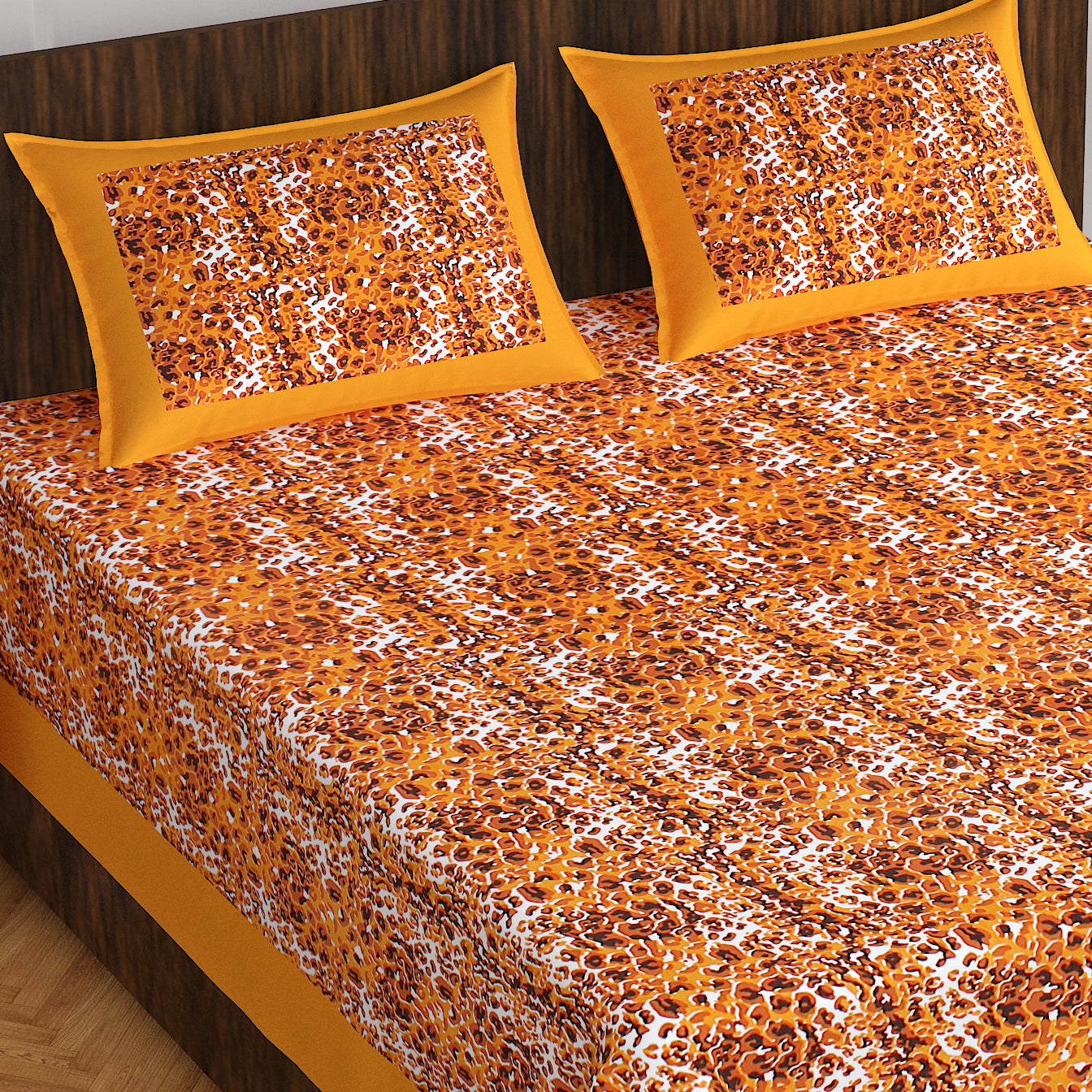 THE HOBBY BOUNTY  Sanganeri Printed Double Bed Bedsheet, for Double Bed with 2 Pillow Covers