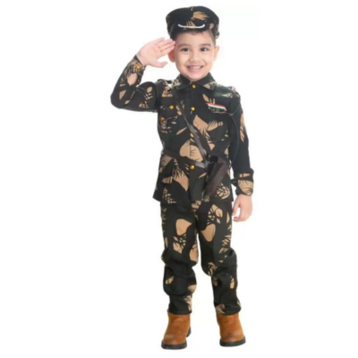 Kids Boys Costume Army Military Dress