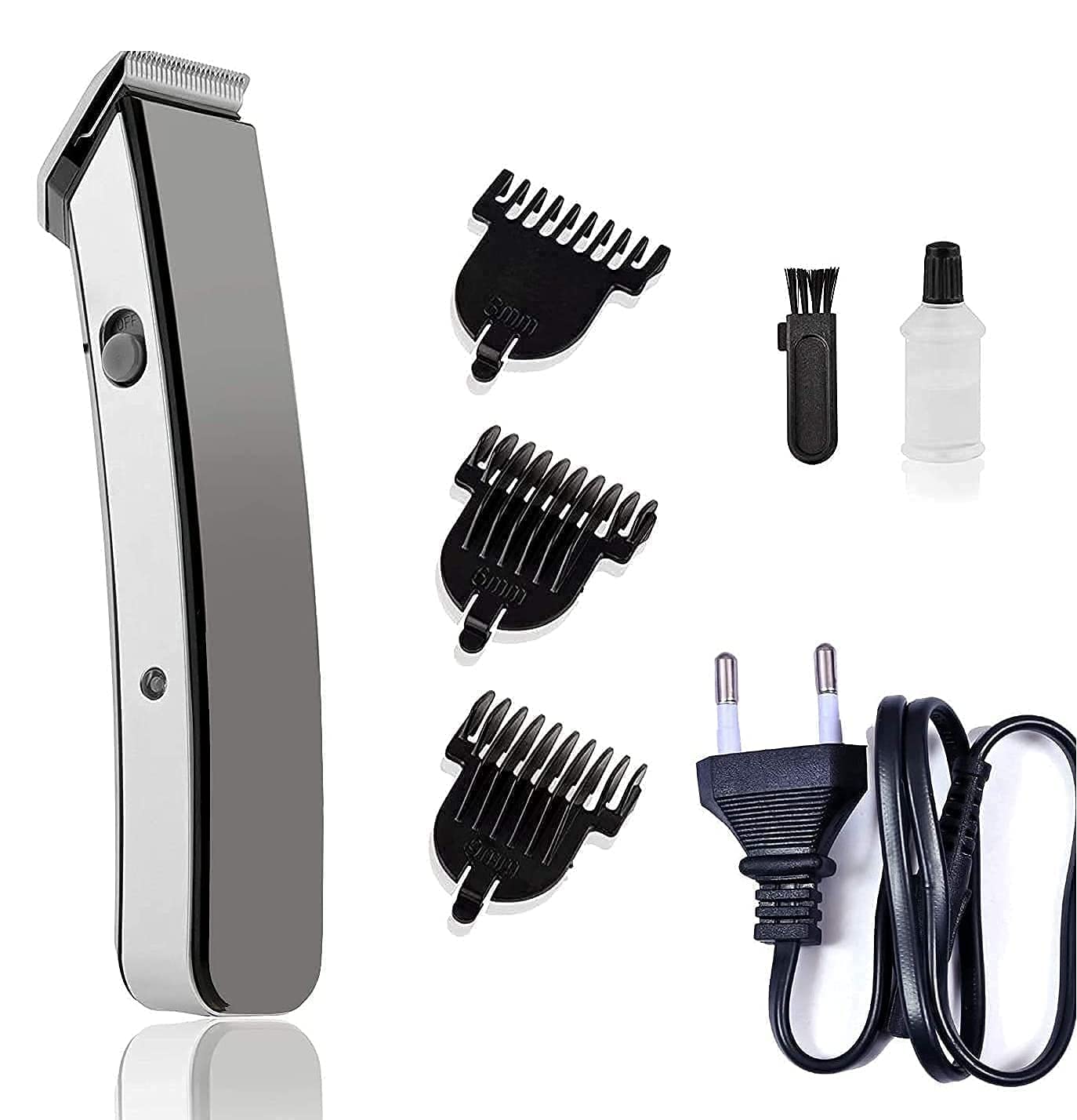 Trimmer Rechargeable Cordless Men Trimmer (Multi-color), 3 Extra Clips (Black)