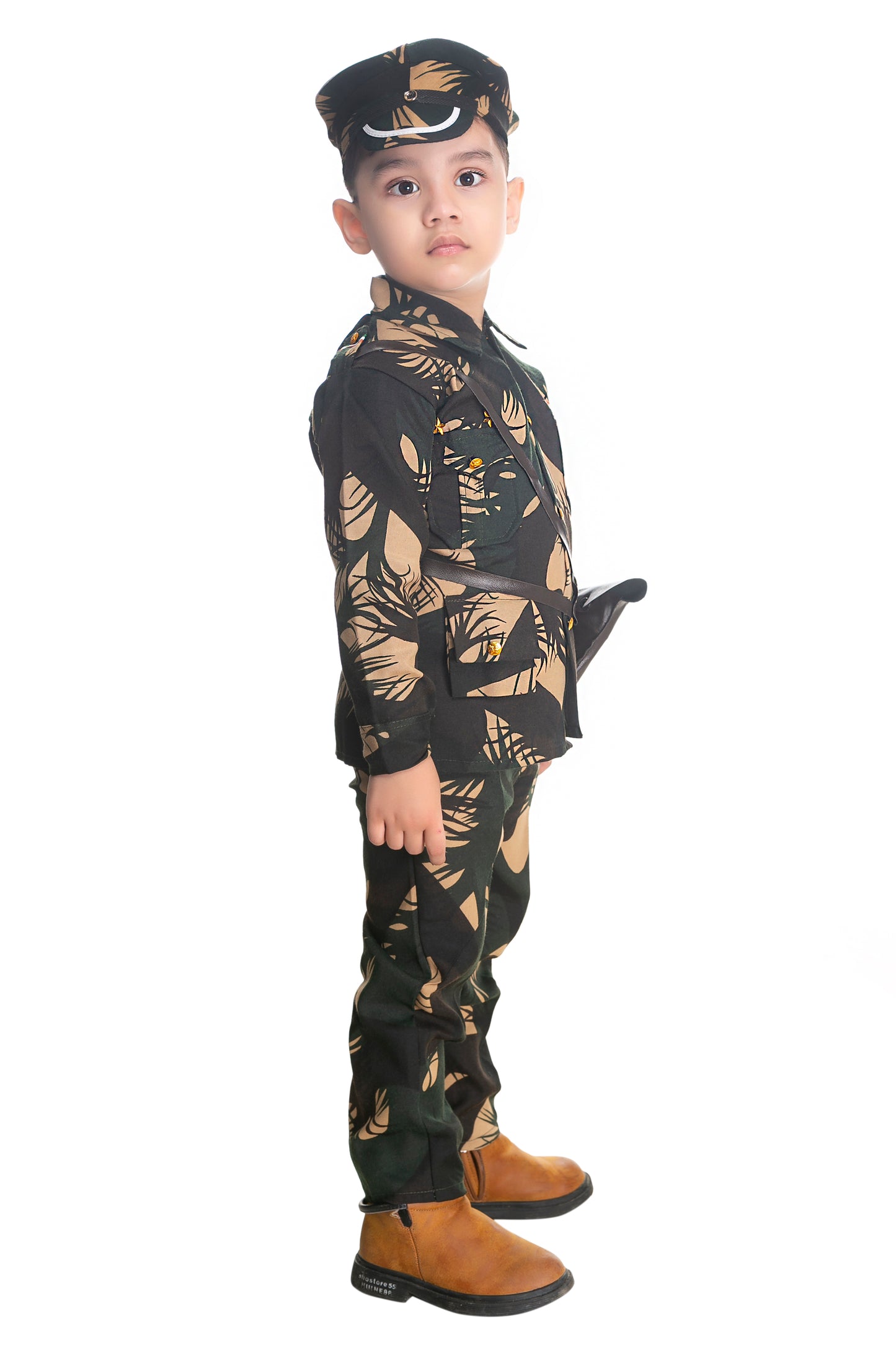 Kids Boys Costume Army Military Dress