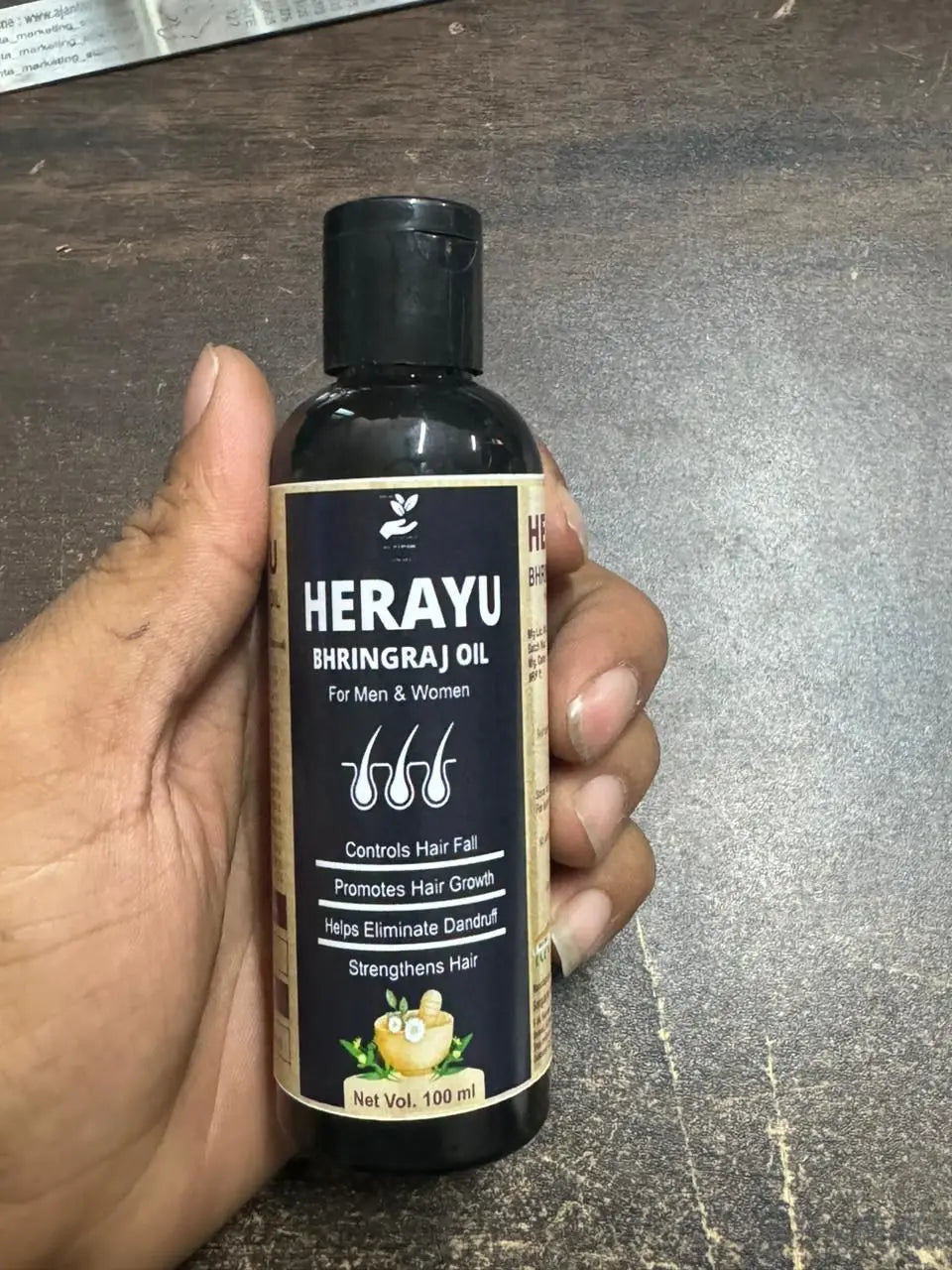 Herayu Bhringraj Ayurvedic Hair Oil Promote Hair growth, Hair Fall Control For Men & Women (Pack of 1) Roposo Clout