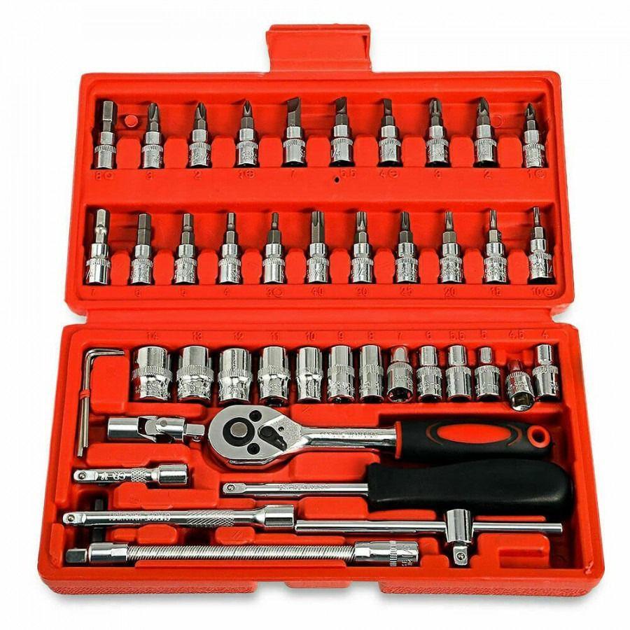 Hardware Tools- 46 in 1 Multi Purpose Combination Socket Tool Kit Roposo Clout