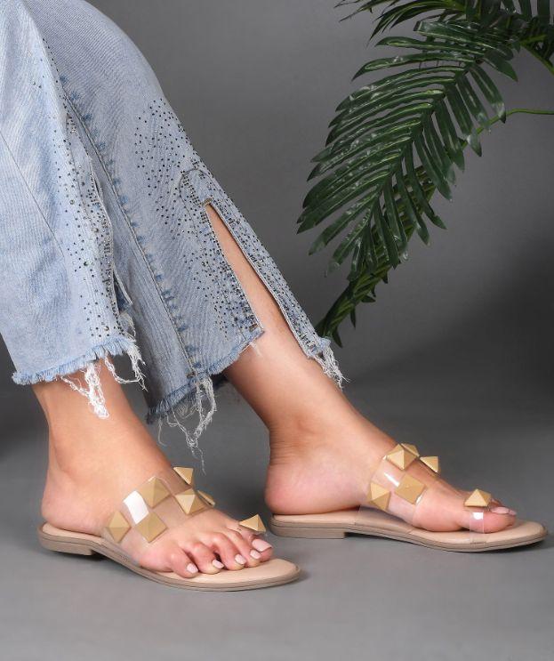 Stylish Ethnic Slip On Trendy Flat Sandal For Women's Roposo Clout