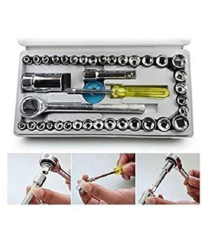 Screwdriver Tool Kit-Multipurpose 40 in 1 Screwdriver Socket Set and Bit Tool Kit Set Roposo Clout