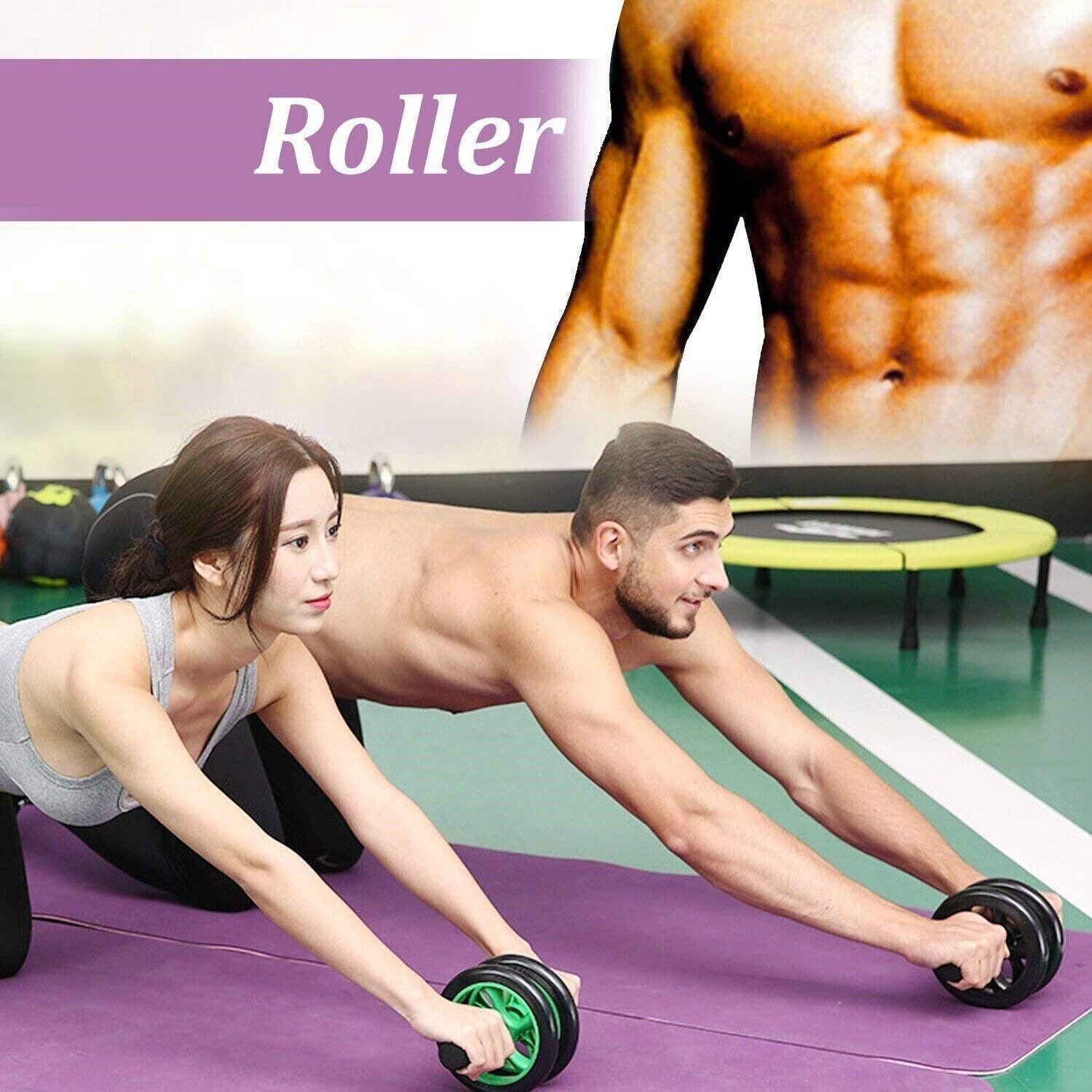 Ab Roller with Knee Mat Roposo Clout