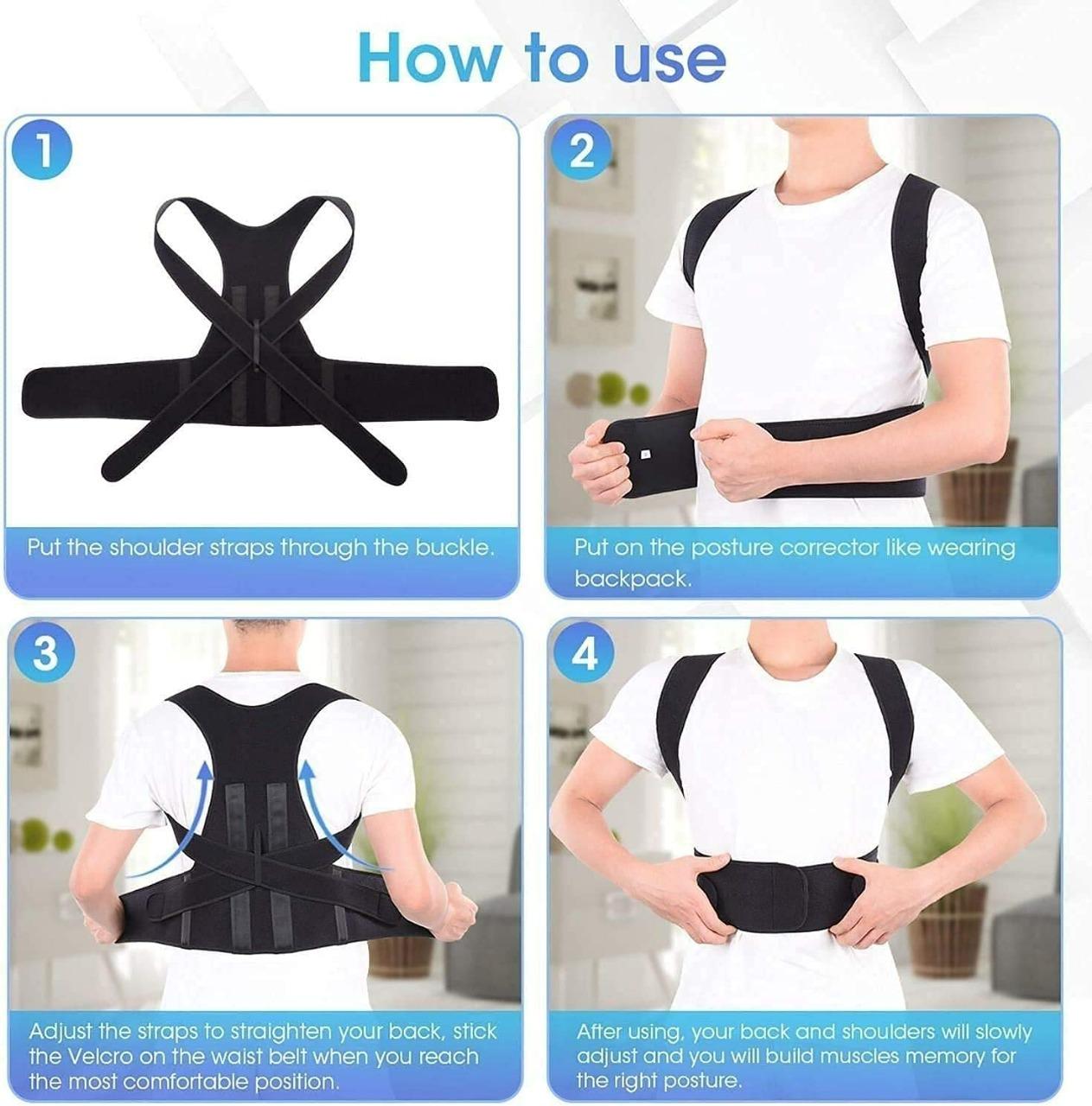 Back & Abdomen Support Pain Relief Posture Corrector Belt Roposo Clout