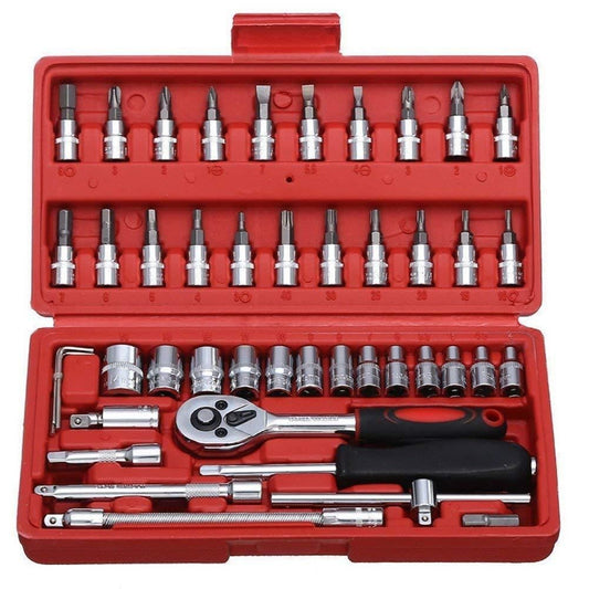 Hardware Tools- 46 in 1 Multi Purpose Combination Socket Tool Kit Roposo Clout